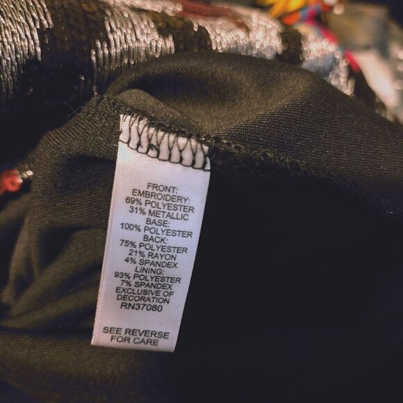 ๐ Cato Sequins Chevron Print Skirt - Picture 4 of 9